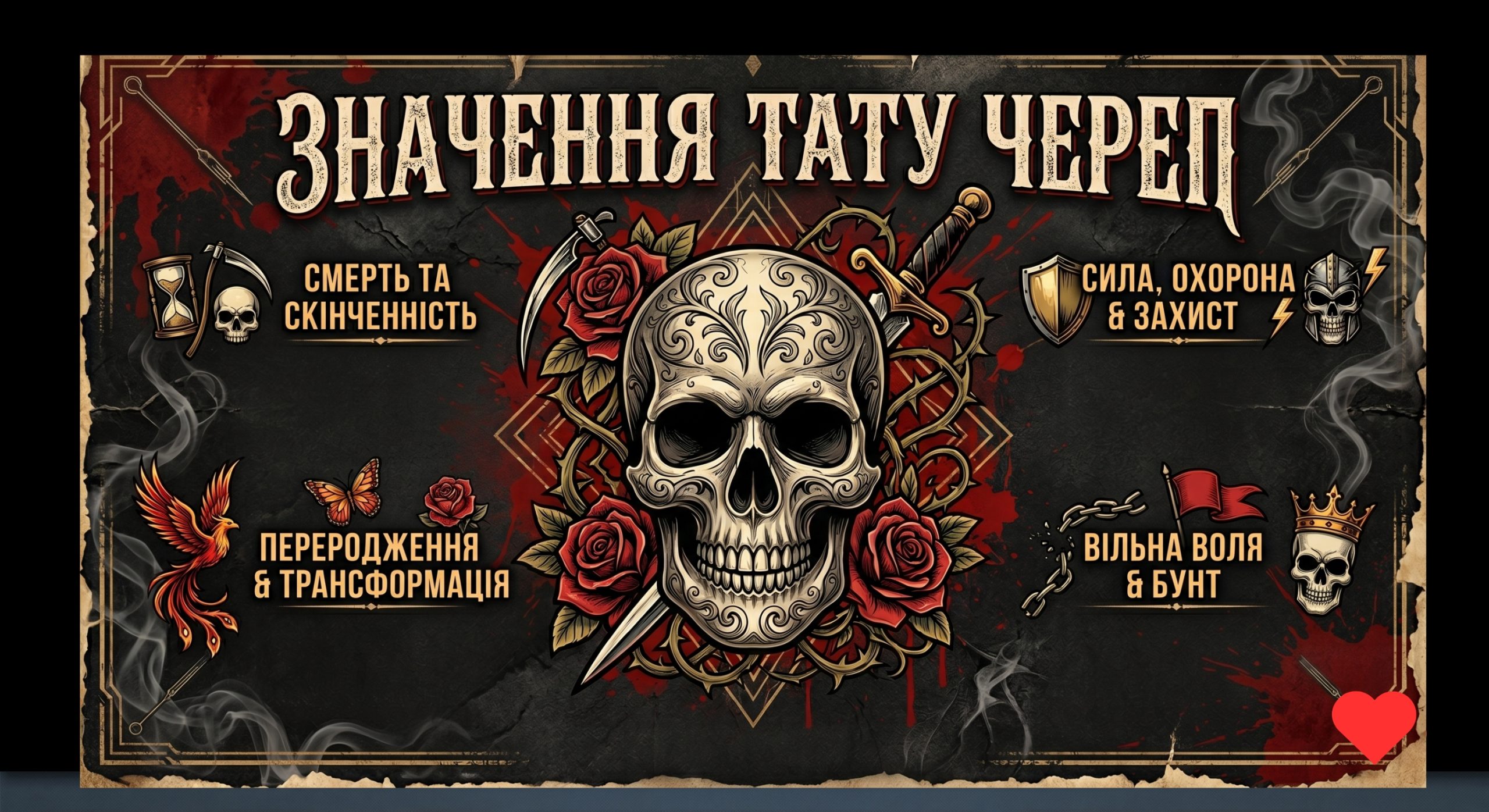 Read more about the article Skull Tattoo Meaning: Strength, Time and Inner Transformation