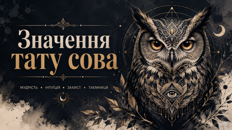 тату сова