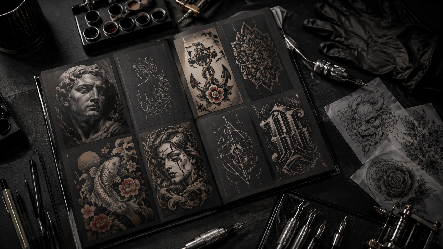 Стилі тату та види татуювань: реалізм, old school, blackwork, графіка, японський стиль і lettering